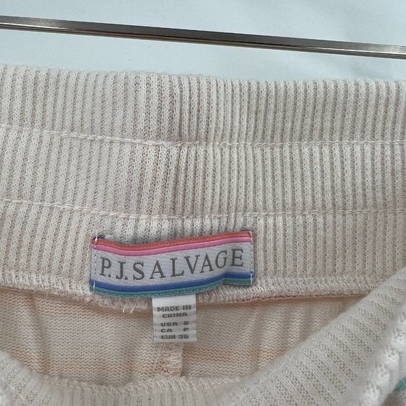 PJ Salvage Burnout Rainbow Stripe Lounge Jogger Pajama Pants sz S RCBUP NWT - Picture 5 of 9